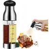 Stainless Steel Oil Bottle Dispenser Oil Sprayer Oil Spray Bottle Seasoning Bottle with Scale for Cooking Salad BBQ Oil,and Clip