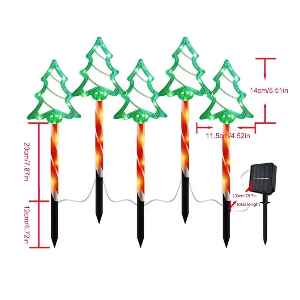 Creative Santa Claus Solar Lights Solar-Powered Holiday Decoration Lights Xmas Party Decorations