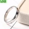 Stainless Steel Rings Silver Color Smooth Simple Statement Custom Wedding Couples Wedding Ring Woman Man Fashion Jewelry New