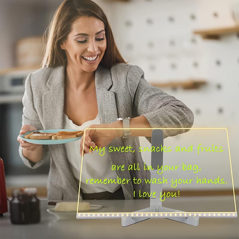 Креативная светодиодная лампа, доска для заметок, стираемая USB-доска для рисования, ночник для спальни, подарок на день рождения для детей, ночник