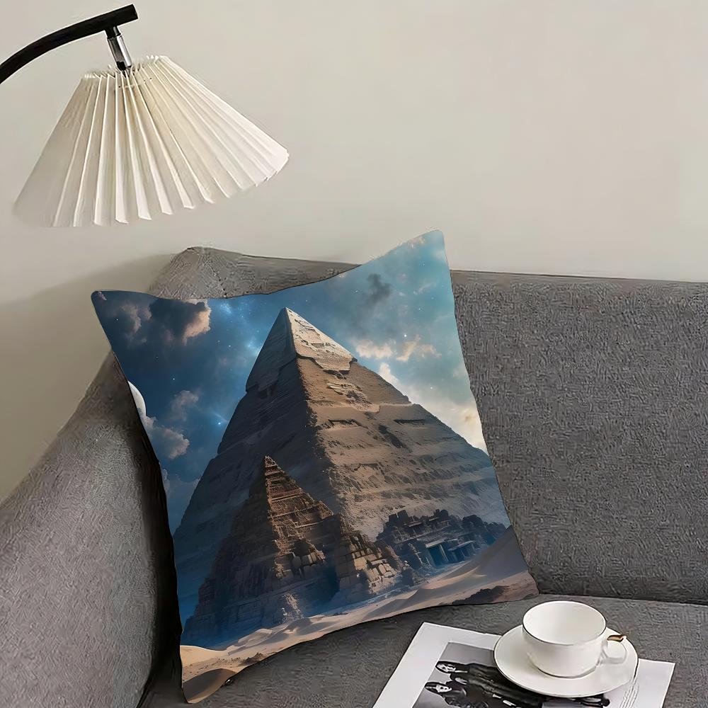 Pyramid Fashion Cushion Cover Pillowcase Ultra Soft Skin Friendly Fabric Cloud Like Comfort Concealed Zipper