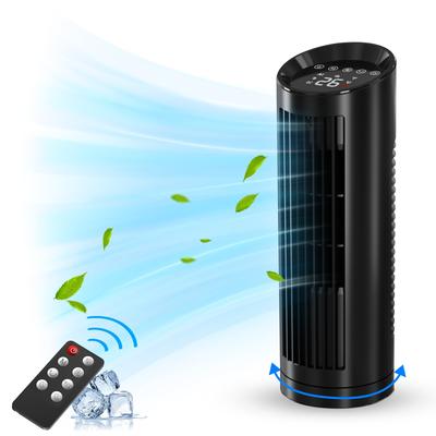 Вентилятор башенного типа для лета AI Automatic 4 Wind Speedless Tower Slim DC Energy 4 Mode LED Touch Mini Tower Living Dressing Office Remote Energy PSE