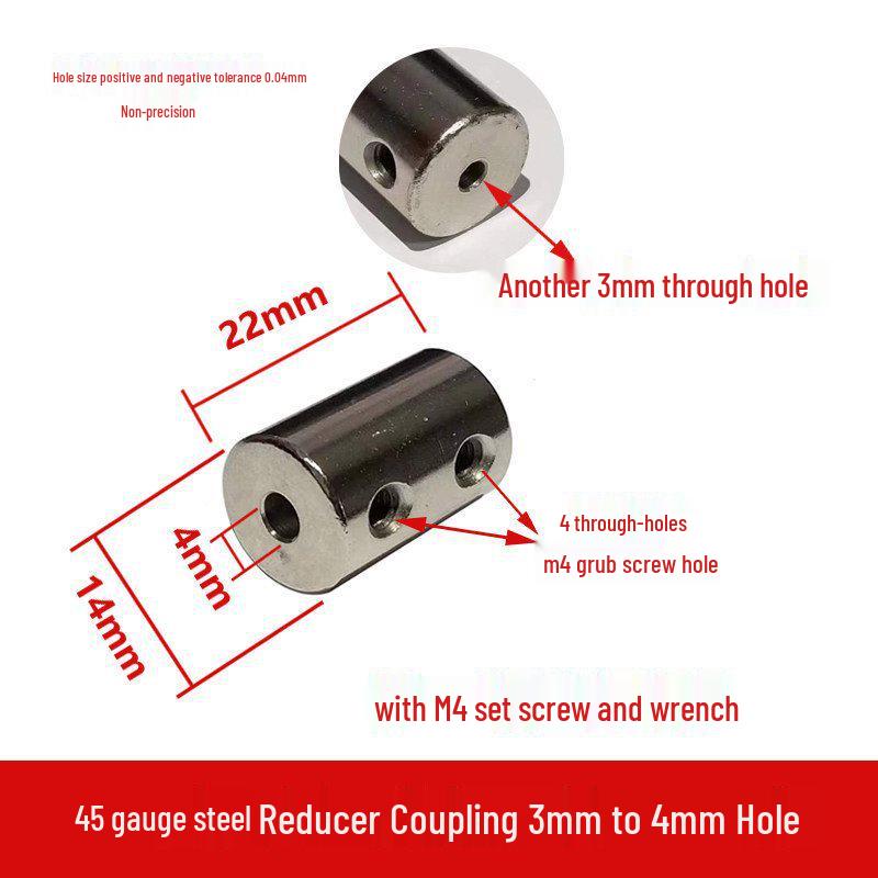 Steel Motor Shaft Coupling Adapter for 3/4/5/6/8/10/12mm Shafts