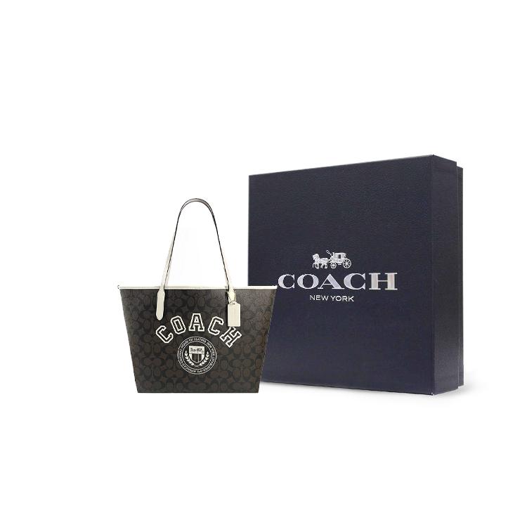 New COACH City Leather Tote Bag, Shopping Bag, Shoulder Bag, Handbag Tubas Women's CB869-IMUOC