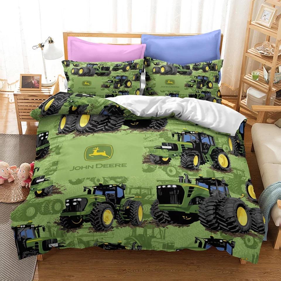 Farm Tractor 3D Printed Duvet Case Pillowcase Bedding Set Twin Full Queen King Size For Kids Adults Bedroom Home Decor