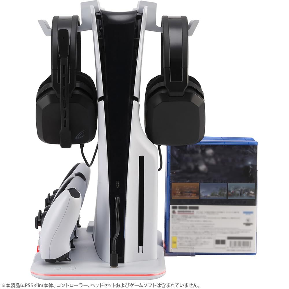 CYBER Многофункциональная подставка с вентилятором охлаждения PS5 slim White PS5 (только для) -