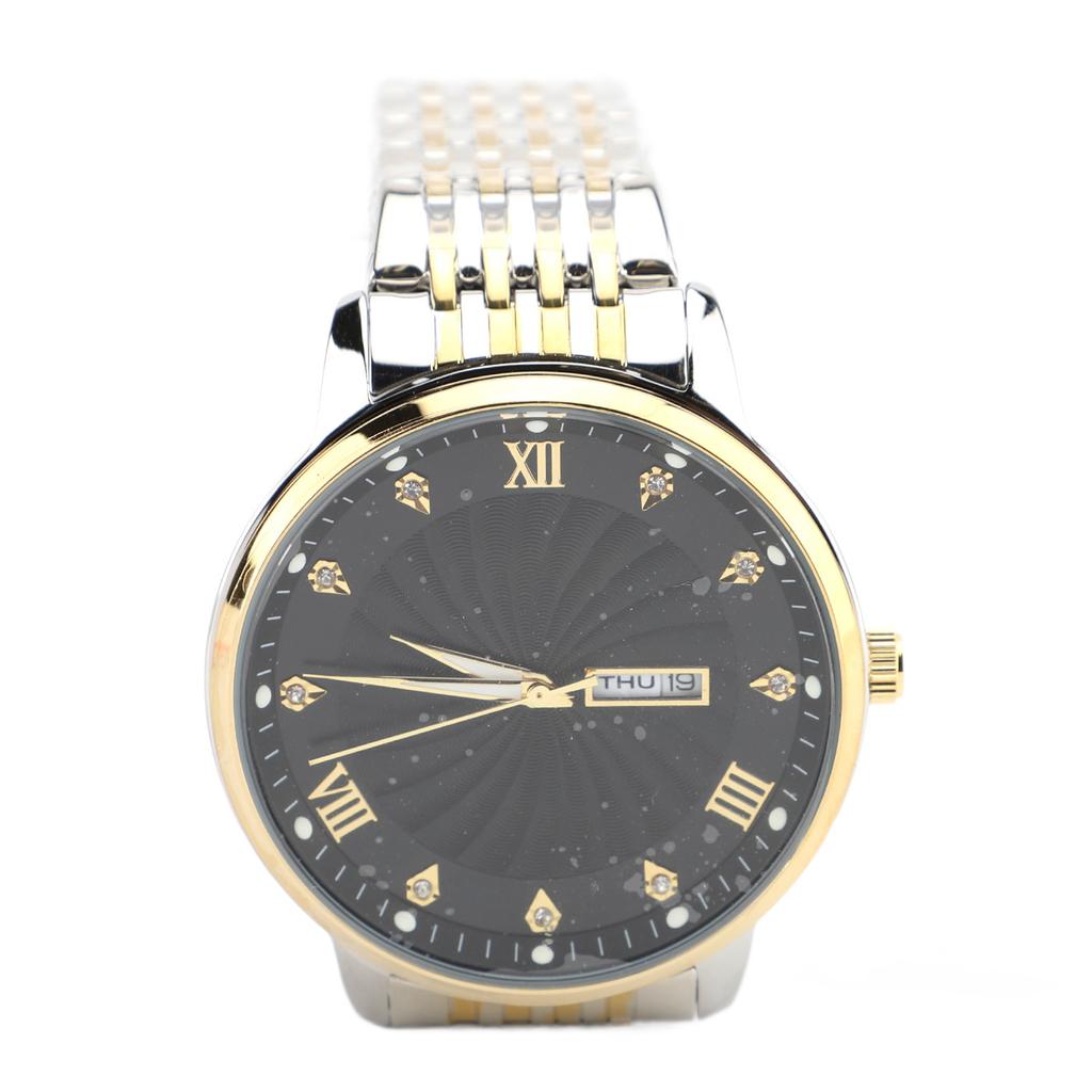 Quartz Men Watch Business Stylish Wristwatch Water Resistant Men Watch with Date Function for Business