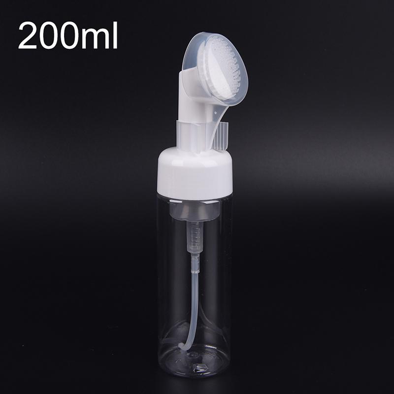 1Pc Foaming Bottle Froth Pump Soap Mousses Liquid With Cleansing Brush