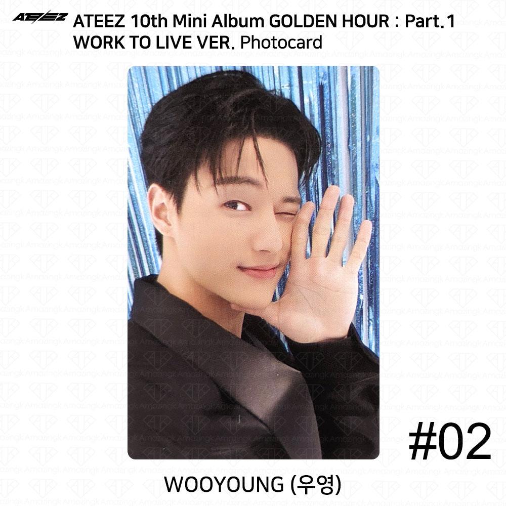 ATEEZ Golden Hour Part.1 Work To Live Ver Photocard Polaroid Disc KPOP K-POP