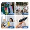 500mL Water Bottles with Carabiner Portable Aluminum Water Bottle Reusable Leakproof Sports Water Jug for Outdoor Hiking Travel Gym Fitness