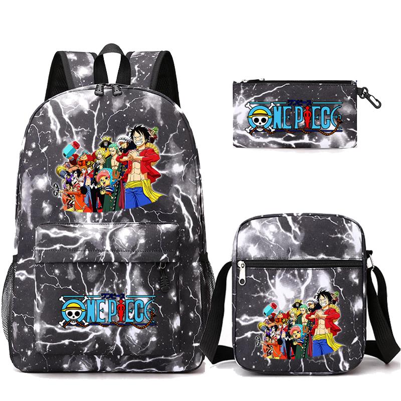 3 шт./компл. аниме цельный противоугонный рюкзак с моющейся сумкой через плечо пенал для девочек мальчиков подростков детей студентов рюкзак для отдыха Mochila
