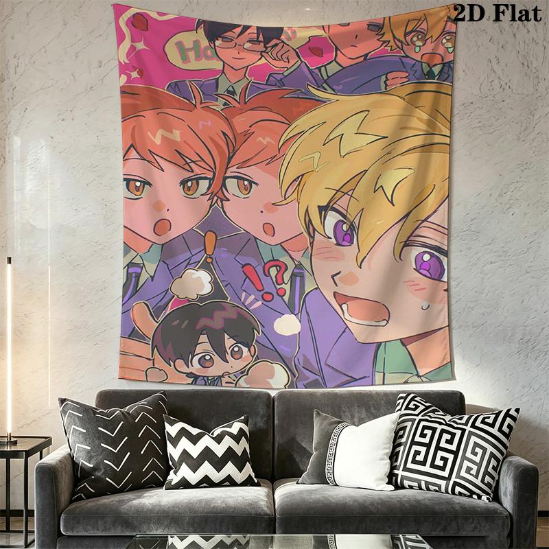 Ouran High School Host Club Pattern Home Decor Tapestry, Wall Hanging, Decorative RV Wall Cloth.MGT0918529