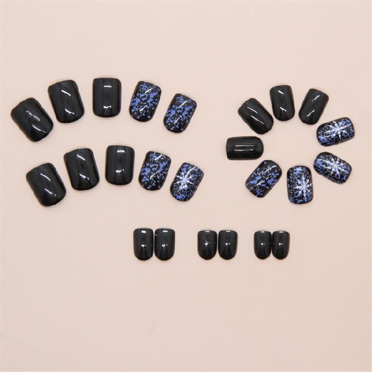 Короткие квадратные типсы для ногтей, клей для накладных ногтей, наклейки для ногтей, накладные ногти для женщин и девушек