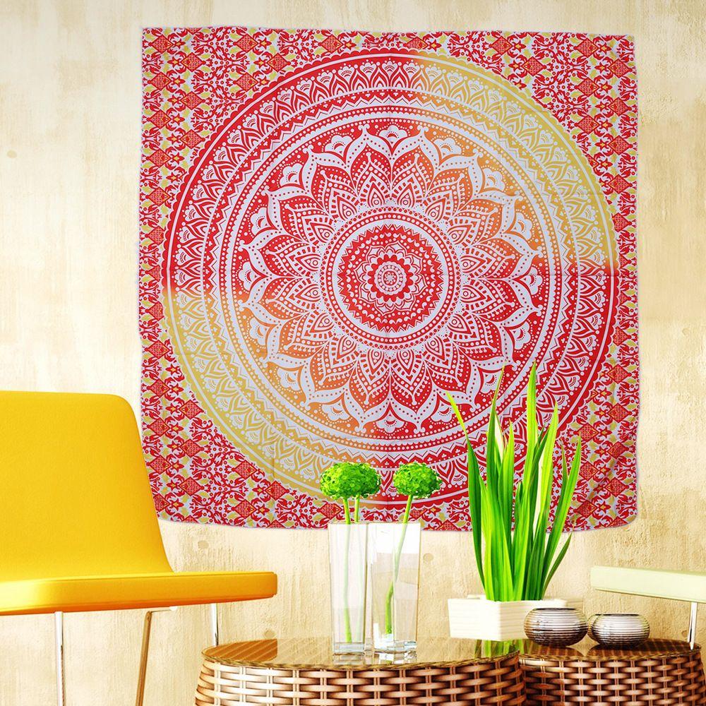 Hippie Shawls Bedspread Hanging Decor Indian Mandala Tapestry Beach Towel Yoga Mat Thin Blanket