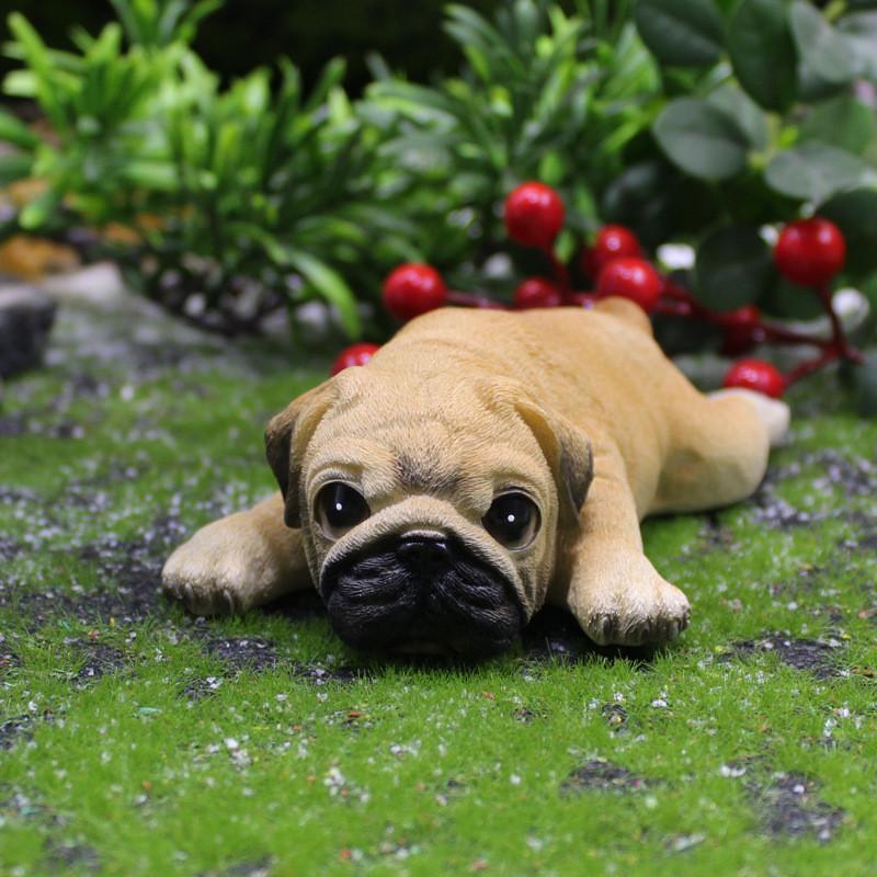 Мопс Животное Смола Ремесло Маленькая Собака Орнамент Для Идеи для Вечеринки и Праздника Подарок