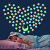 100Pcs/Set Glow In The Dark Luminous Wall Stickers DIY Wall Art Stickers  Kids Baby Room Decoration