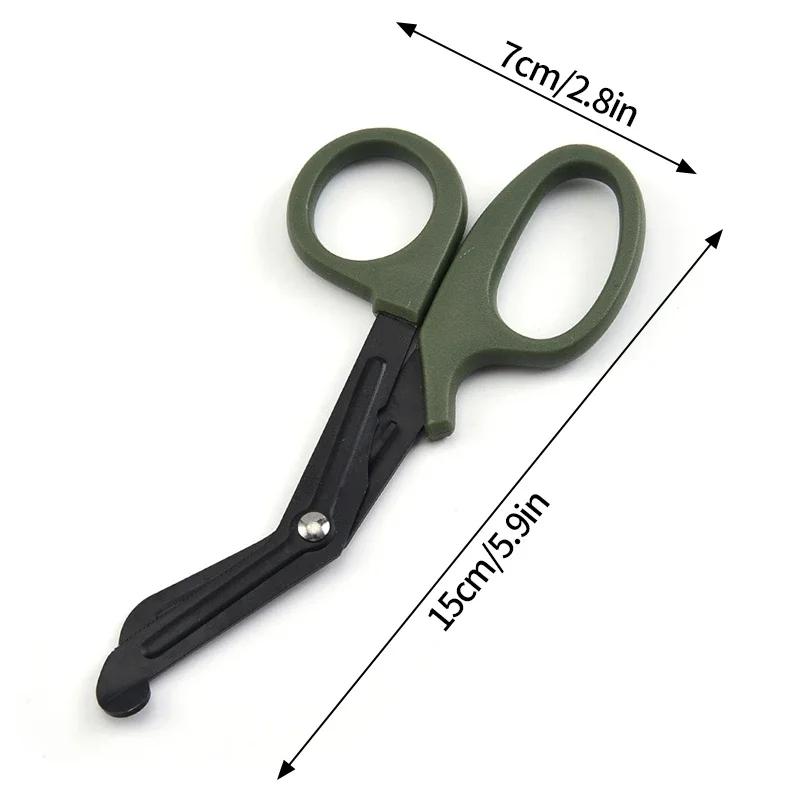 15Cm Medical Scissors Survive Paramedic Medical Rescue Scissor Trauma Gauze Tactical Stainless Steel Shears Survival Rescue