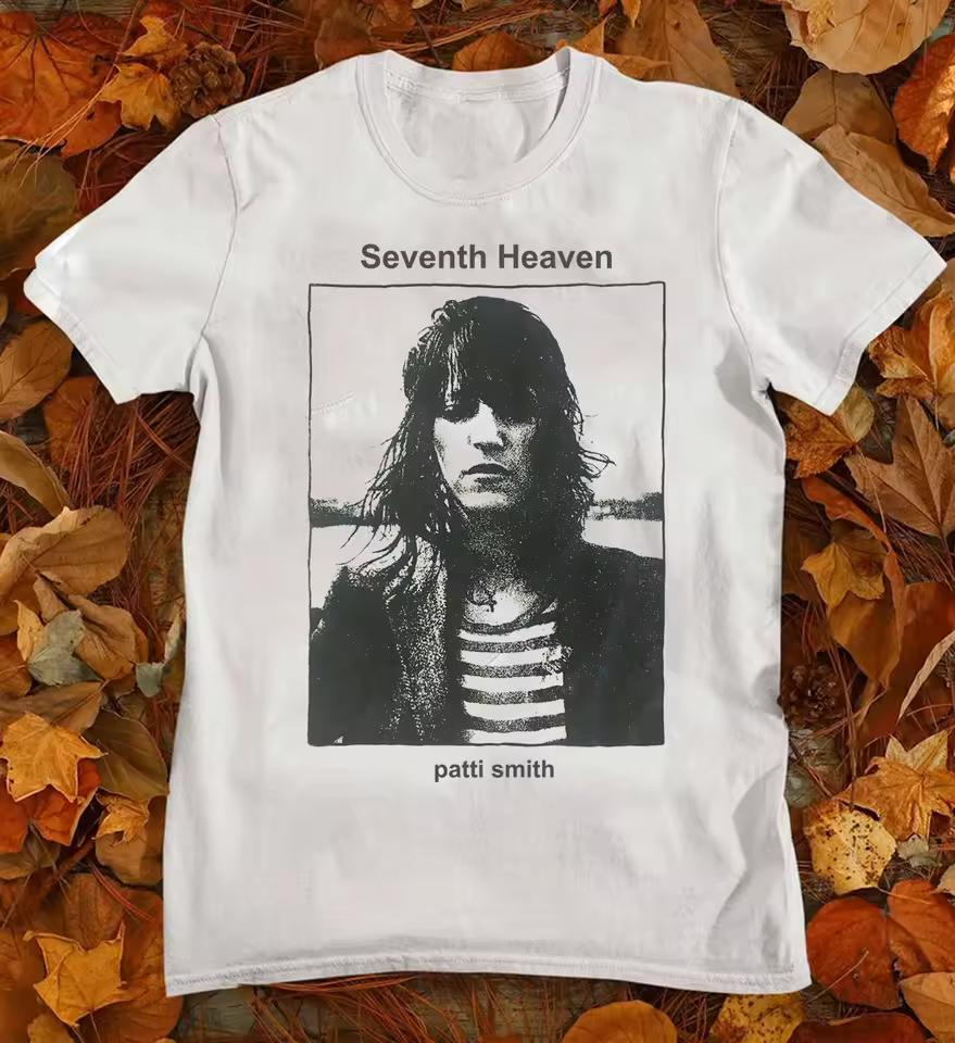 Singer Patty Smith's seventh album: White cotton T-shirt for all seasons harajuku graphic t shirts oversized t shirt