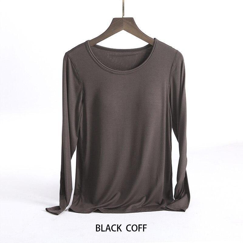 Весенне-осенние пижамы с длинными рукавами и накладкой на груди. Бюстгальтер для домашнего обслуживания. Встроенная осенняя домашняя базовая внутренняя одежда для женщин.