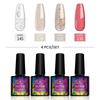 Набор гель-лаков PHOENIXY 8 мл, 4/6 шт., полуперманентные гибридные лаки с УФ-замачиванием для маникюра, базовое верхнее покрытие