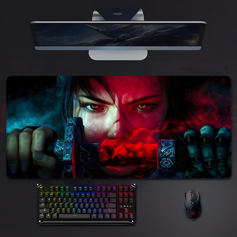 Game Martial Ssword Of Justice Mouse Pad Mousepad Large Gaming Lockedge Thickened Pc Table Desk Mat
