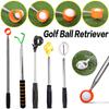 9ft/12ft Golf Ball Finder Telescopic Comfortable Handle Golf Ball Pickup Stainless Steel Outdoor Golf Accessories