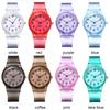 Women Transparent Silicone Wristwatch Student Clock Jelly Quartz Watch Candy Wrist Watch