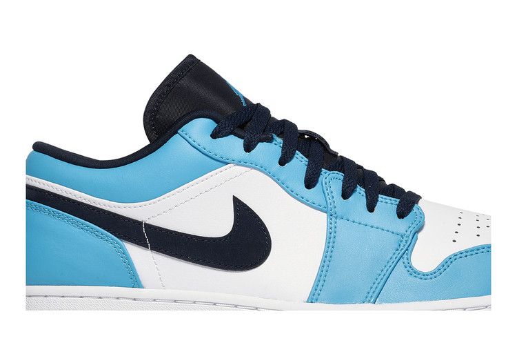 Men's Sneakers Jordan 1 Low UNC (2021) White/Dark Powder Blue-Obsidian