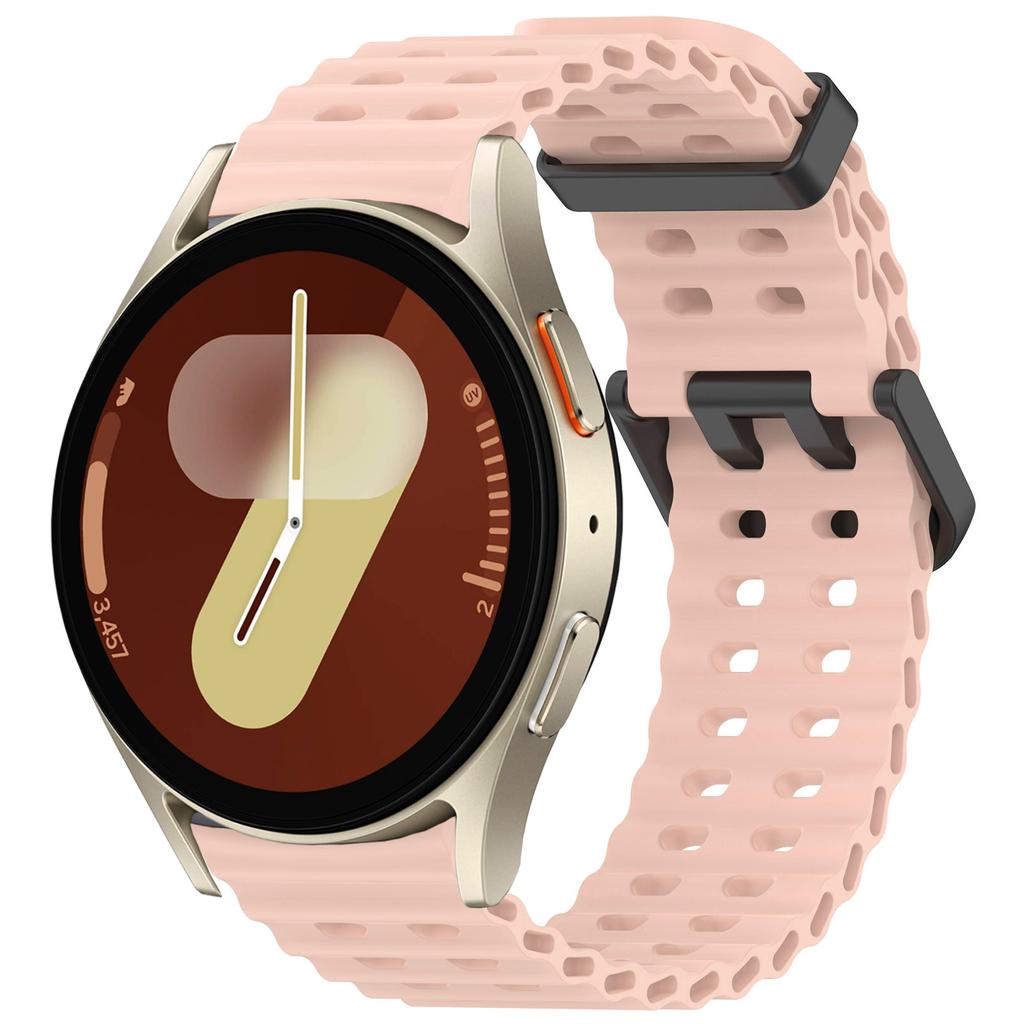 Морской ремешок для Samsung Galaxy Watch 7 FE 5 6 4 Classic 5 pro 40 44 мм Без зазоров Силиконовый браслет correa Galaxy Watch6 watch4 Ремешок
