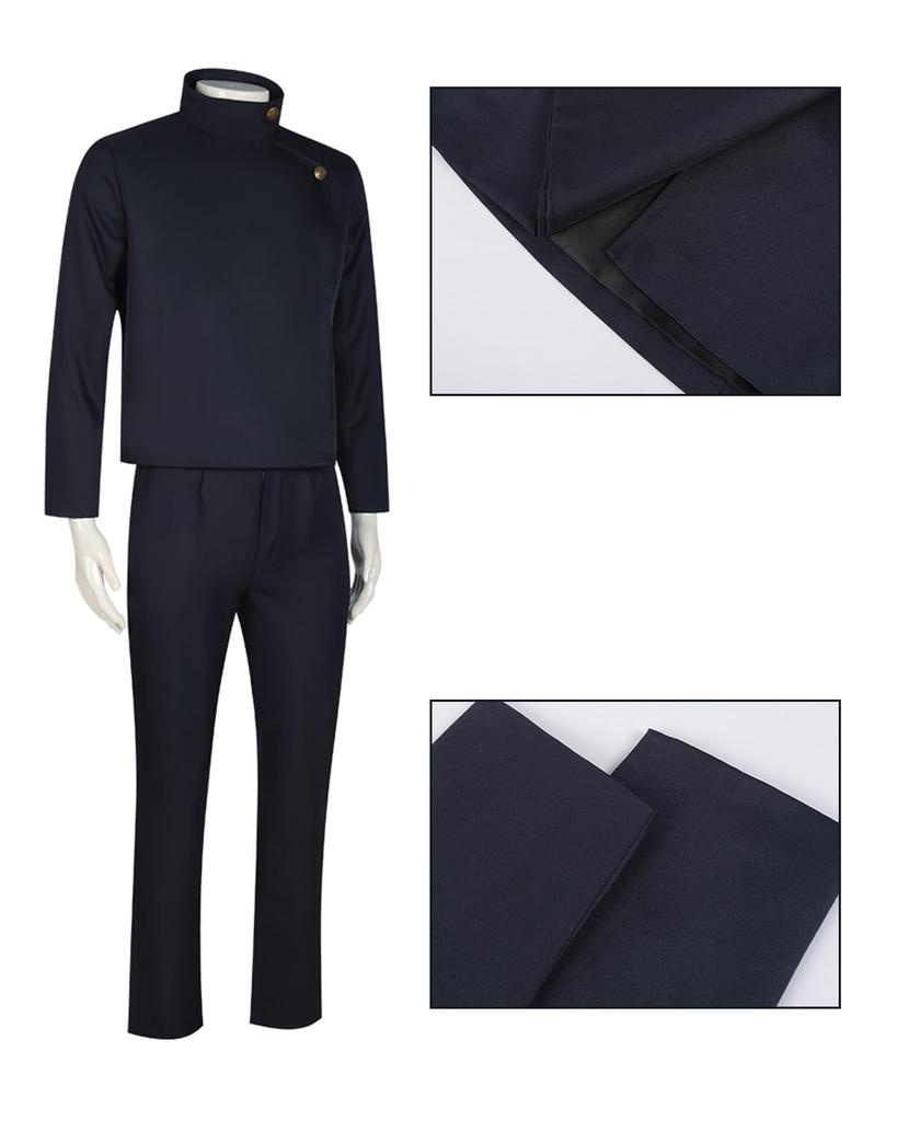 Нанами Кенто Косплей с париком Студент Дзюдзюцу Кайсен Косплей Костюм Полный комплект Костюм для взрослых Культурный фестиваль Нанами Кенто Косплей [Кандзи