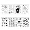 DIY Creative Planner Lucency Silicone Stamps Retro Style Plant Scrapbook Decoration Rubber-stamp Planting Flowers Collage Stamps