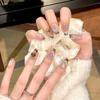 Флеш-Нейл-Арт Бабочка Кошачий Глаз Наклейки и Отбеливающий Румянец Накладные Ногти