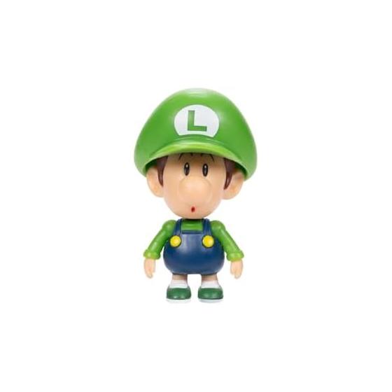 Коллекция фигурок Super Mario от Sanei Boeki: Малыш Луиджи (FCM-042) - Высота 3-8 см, Подвижные части, Коллекционная, Можно играть с игровыми наборами - Nintendo
