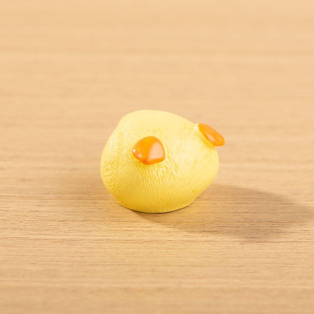 Resin Little Cooking Duck Statue Fairy Garden Desktop Knick-knacks Cartoon Yellow Duck Figurines