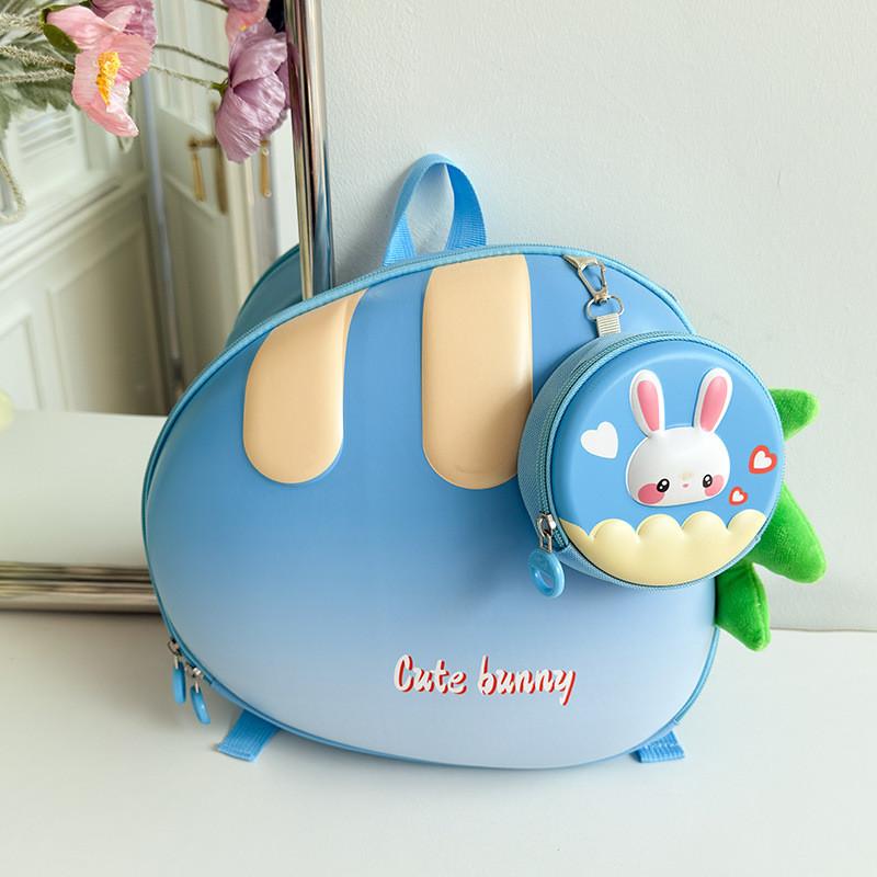 Cartoon Children Backpack Cute Kindergarten School Bags Rabbit Shape Radish