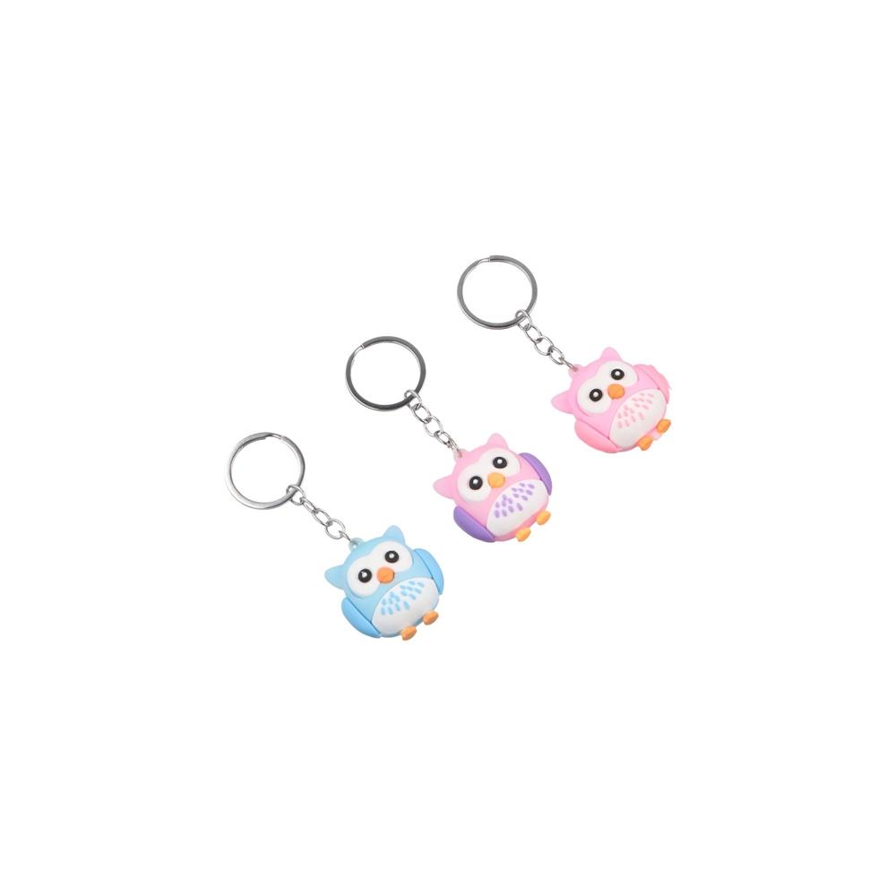 Cartoon Cute PVC Student Gift Party Bag Charms Owl Pendant Car Keychain Animal Keyring Owl Keychain