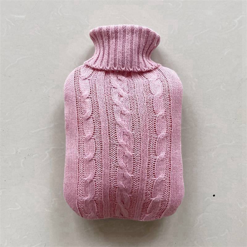 Мешок для горячей воды на 2000 мл, большой тканевый чехол для наполнения водой, фланелевая сумка для горячей воды, вязаный костюм