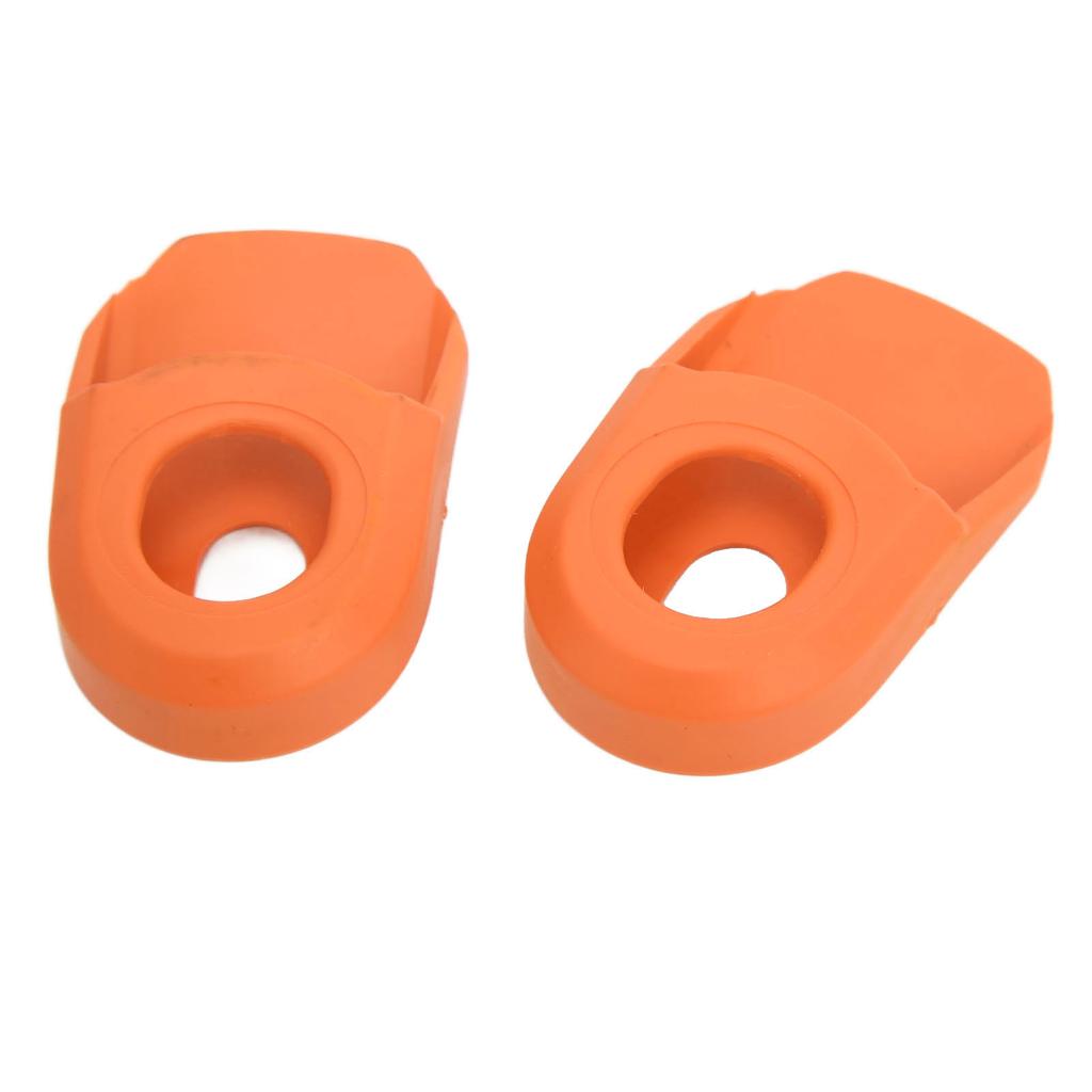 2PCS Bike Crank Cover Protector Silicone BIcycle Crank Arm Sleeve Cover Protective CaseOrange