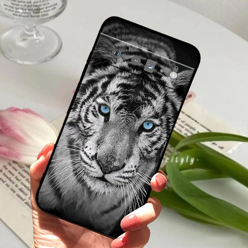 For Google Pixel 6 Pro 5G Case GF5KQ Soft Silicone TPU Phone Cover For GOOGLE PIXEL6 PRO Coque Shockproof Bumper Cute Animal
