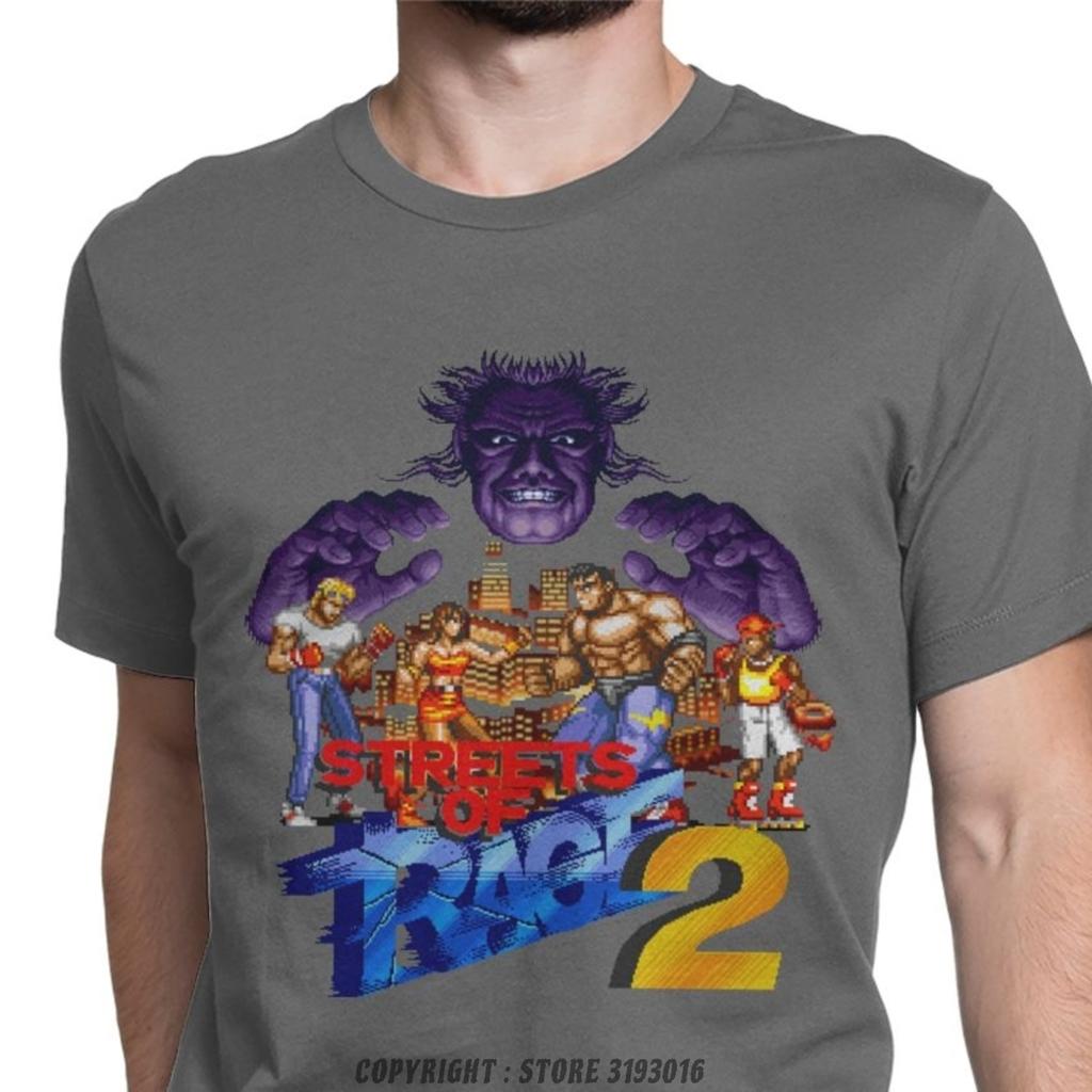 Casual Vintage Streets Of Rage TShirt Pure Cotton 3D Tshirts Retro Axel Golden Axe Blaze Game Camisas Clothing Shirt