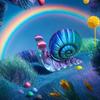 6см 3D-печатная фигурка улитки Модель животного Настольное украшение Шарнирная фигурка Орнамент Смешная кукла Игрушка Подарок