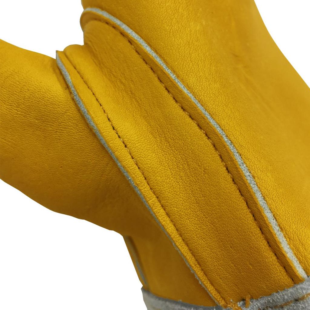 Ace Cow Welding Total Size L 1 Pair [ACE] Gloves, Crest, 3-Finger Gloves, Length Approx. 34.5cm, (AG302),