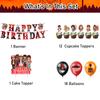 32шт украшения для незнакомой вечеринки в комплекте торт Топпер Воздушные шары Баннеры