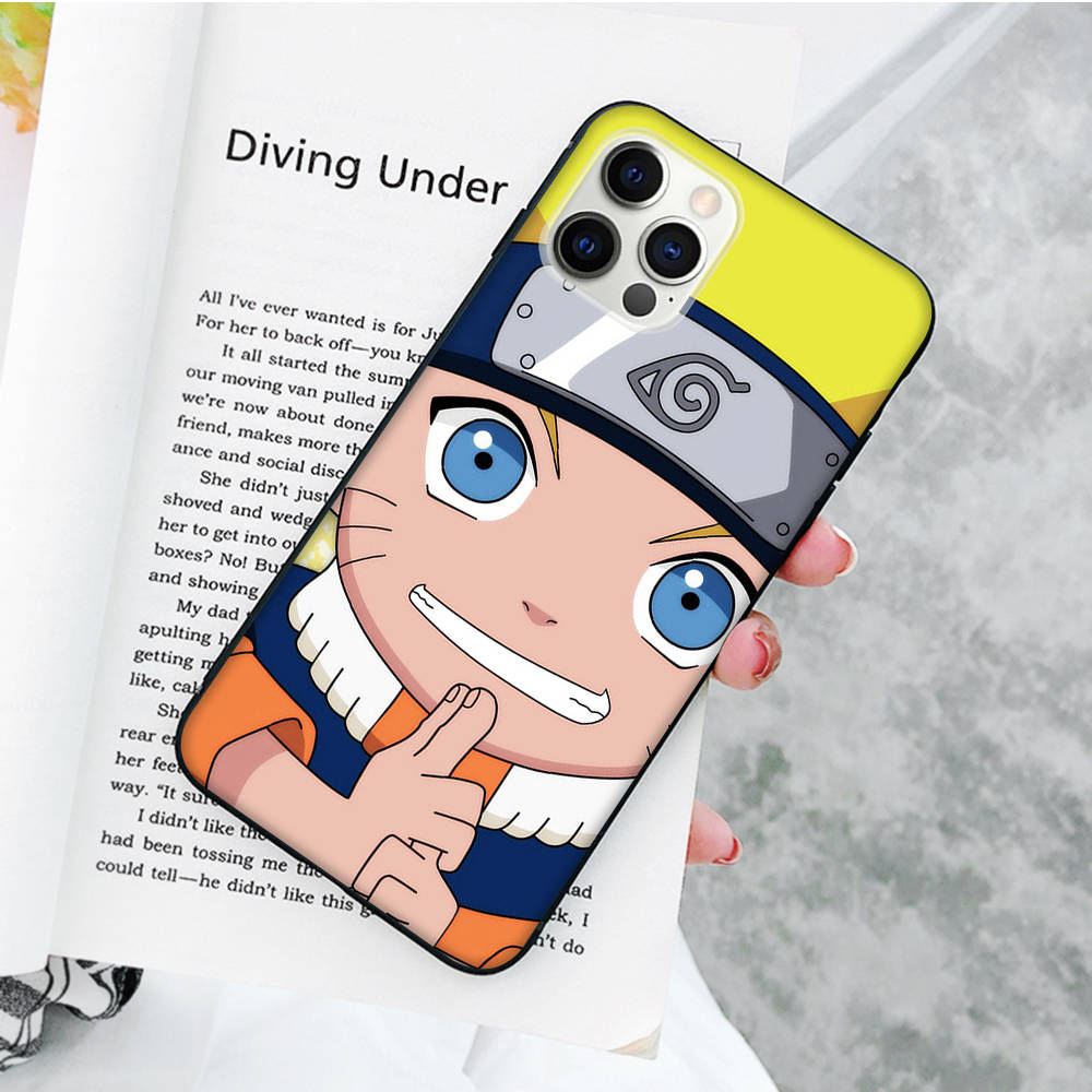 JW61Naruto аниме черный мягкий чехол для Samsung Note 20 Lite S24 Ultra S23 A03 A05 A06 A11 A71 A15 A16 A13 A24 A25 A33 A52 A53 A50 M55 M35 Plus