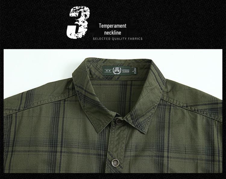 2024 Men's Winter Fleece-Lined Plaid Shirt – Plus Size, Long Sleeve, Casual Cotton Trendy Shirt