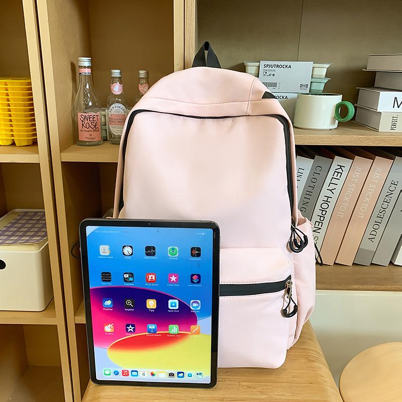 Студенческий школьный рюкзак Женский однотонный рюкзак Кампус Рюкзак с надписью