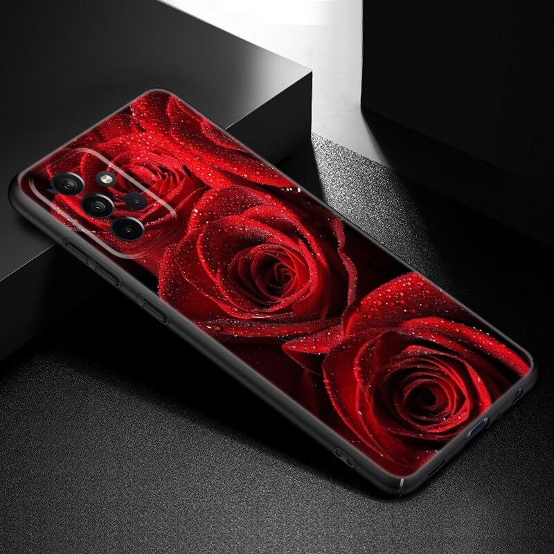 Красивый чехол для телефона с изображением розы для Samsung Galaxy A21 A30 A50 A52 S A13 A22 A32 A33 A53 A73 5G A11 A12 A31 A51 A70 A71 A72