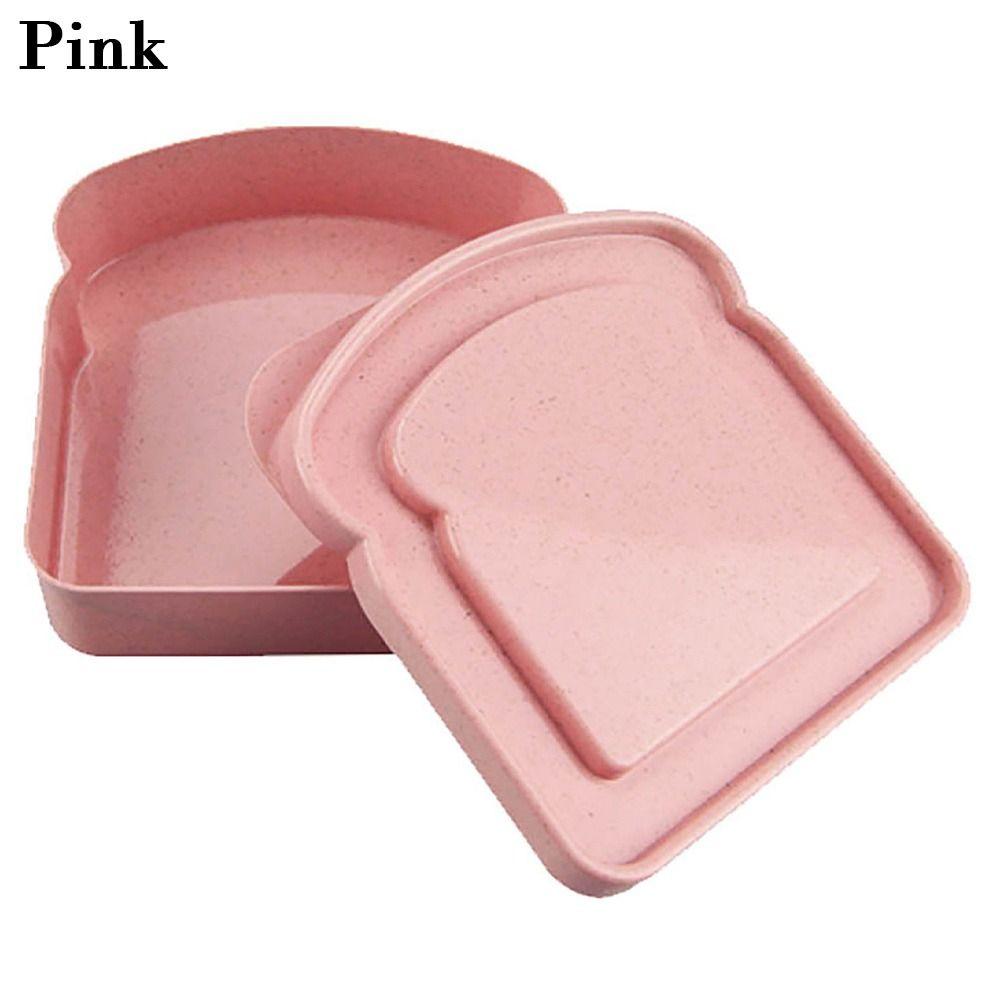 Portable Silicone Food Container Lunch Box Snack Sandwich Toast Box Bento Box