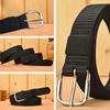 Men Women Metal Buckles Outdoor Sports Casual Braided  Belt Waistband Fabric Canvas Belts