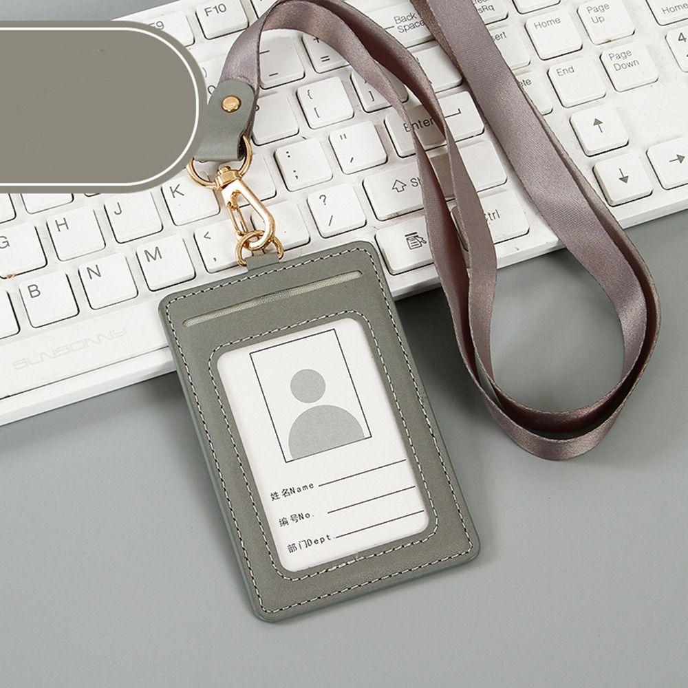 Collar Work Card Holder ID Badge Lanyard Holder Portable Name Card Holders  Men